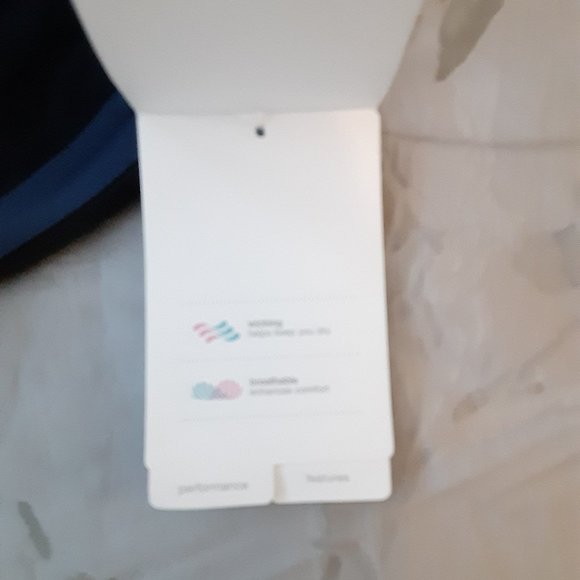 Gap Fit - tuxedo stripe jogger style pant  size M blue NEW - Picture 8 of 9